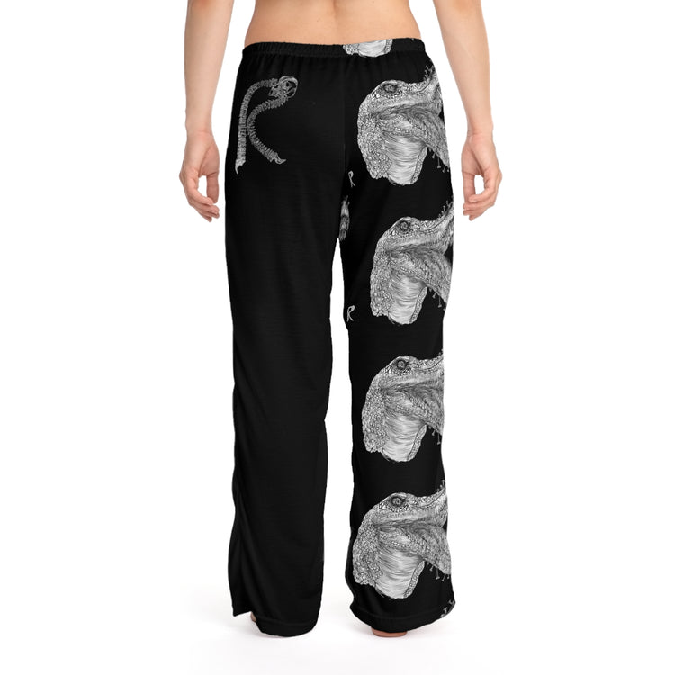 "Its a Balancing Act" Women's Pajama Pants (AOP)-Black