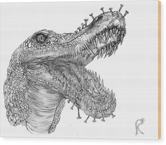 Crocodile Tears - Wood Print