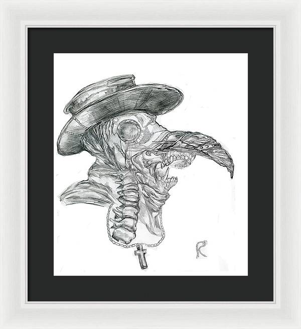 Plague Mask - Framed Print