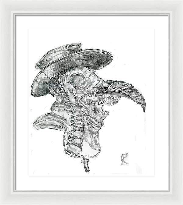 Plague Mask - Framed Print