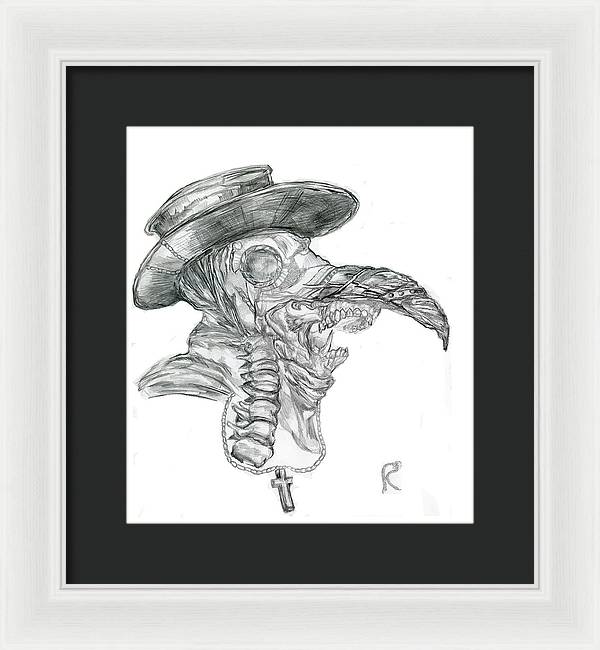 Plague Mask - Framed Print