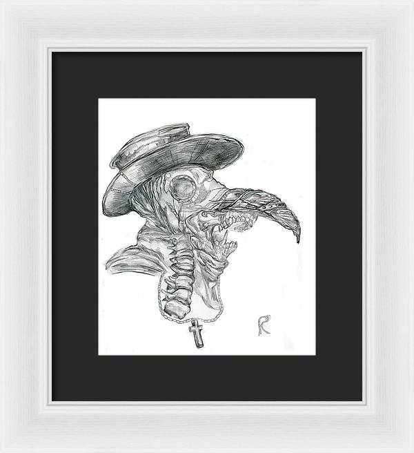 Plague Mask - Framed Print