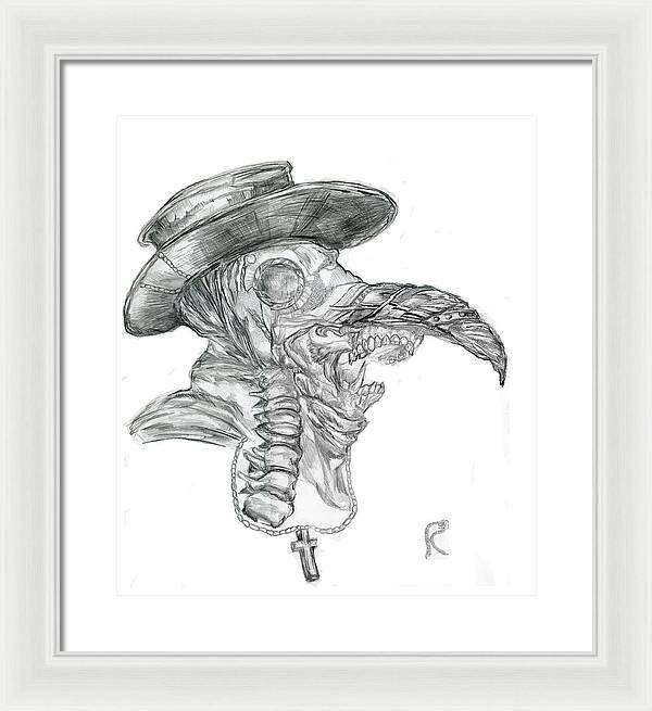 Plague Mask - Framed Print