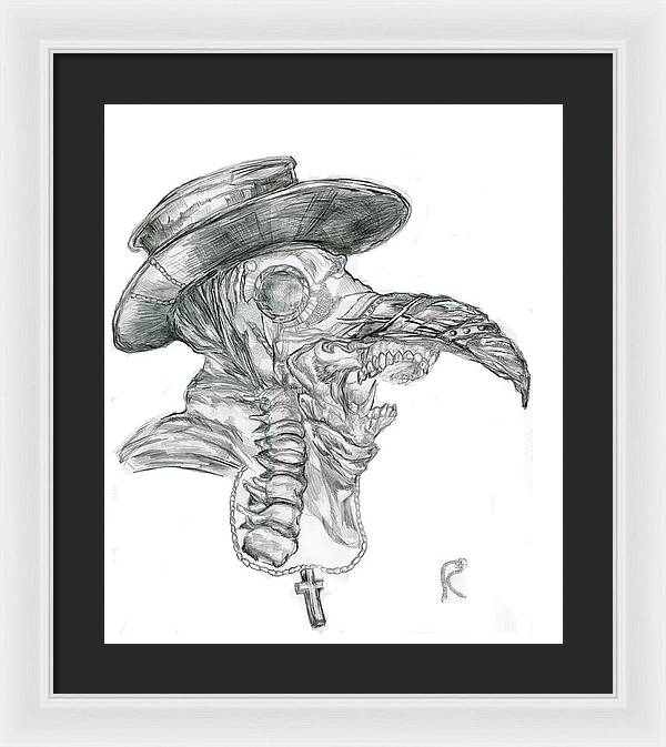 Plague Mask - Framed Print