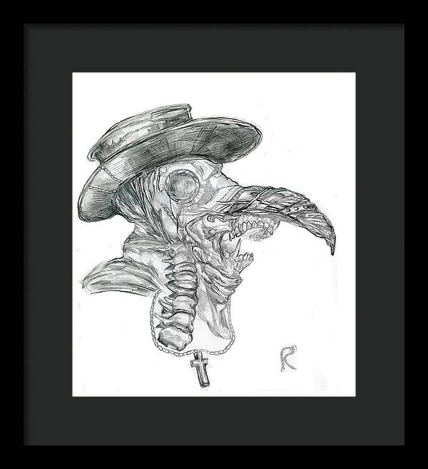 Plague Mask - Framed Print