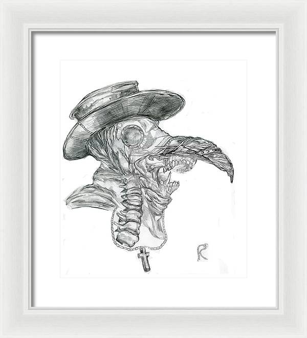 Plague Mask - Framed Print