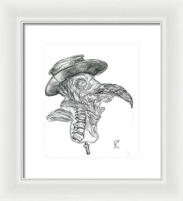 Plague Mask - Framed Print