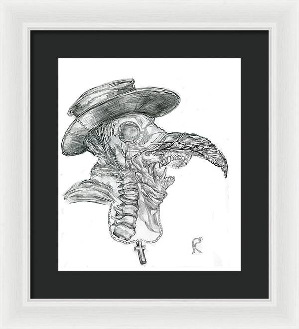 Plague Mask - Framed Print