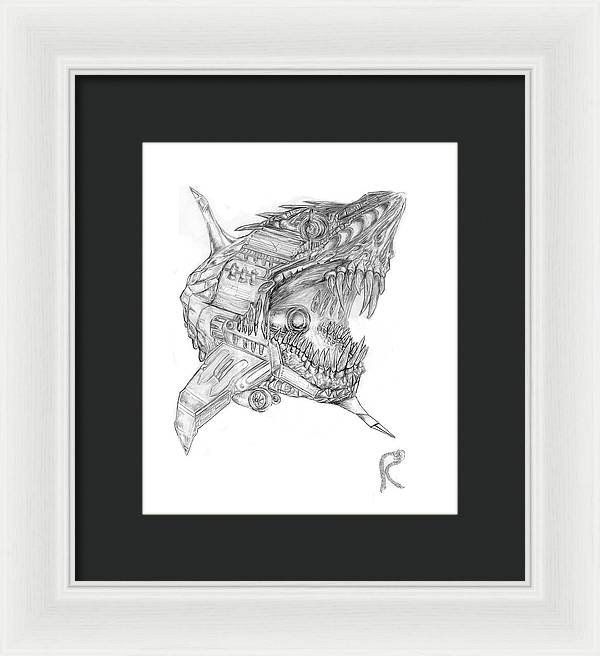 Robo-Shark - Framed Print