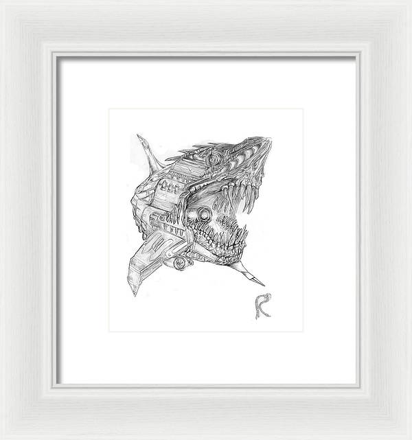 Robo-Shark - Framed Print