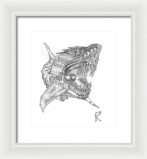 Robo-Shark - Framed Print