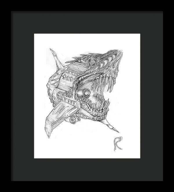 Robo-Shark - Framed Print