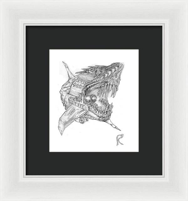 Robo-Shark - Framed Print