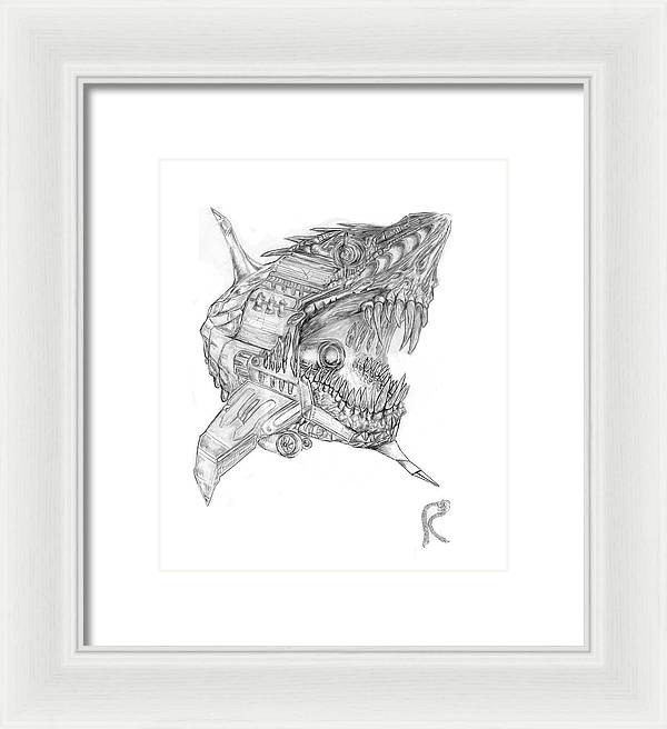 Robo-Shark - Framed Print