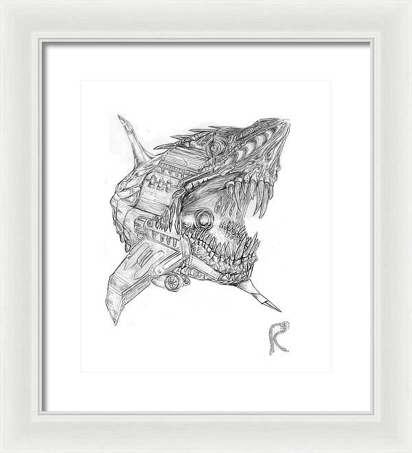 Robo-Shark - Framed Print