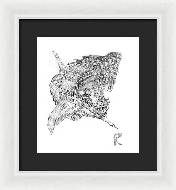 Robo-Shark - Framed Print