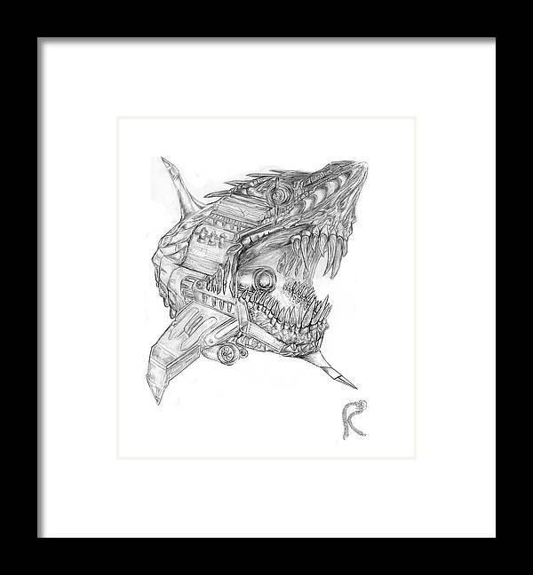 Robo-Shark - Framed Print