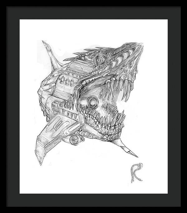 Robo-Shark - Framed Print